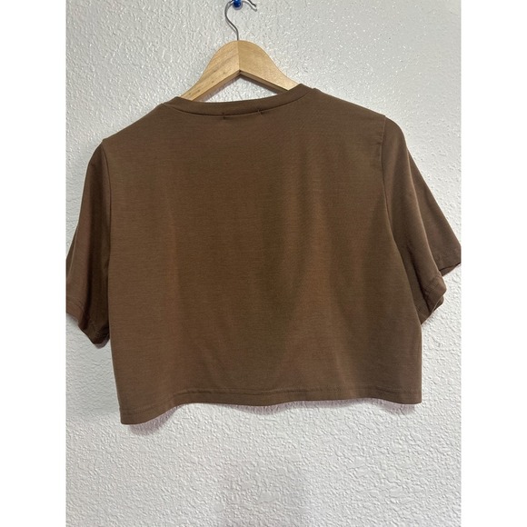 Zaful USA American Flag Graphic Crop Top Brown Girls Kids Size XL - Picture 3 of 3